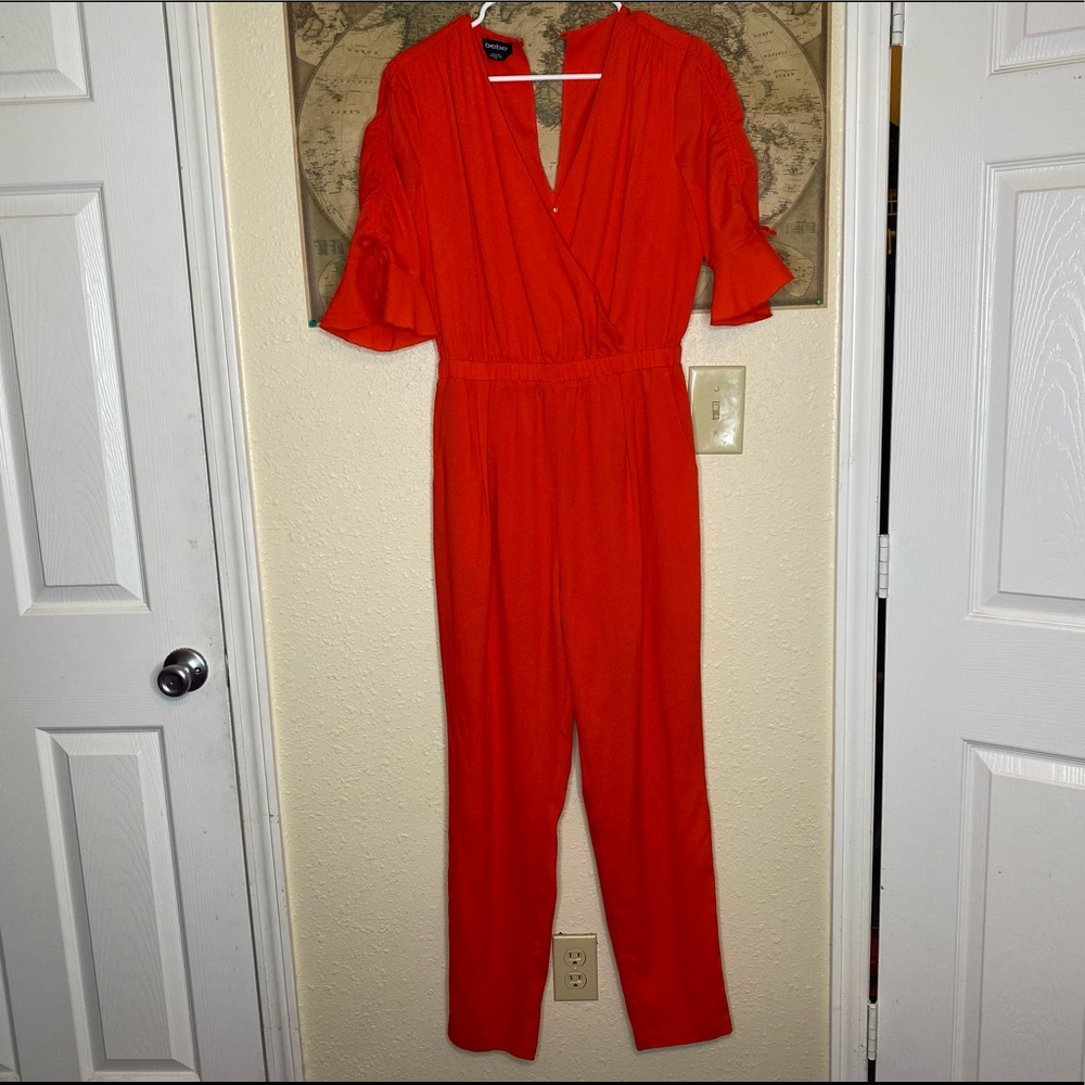 Orange Bebe jumpsuit